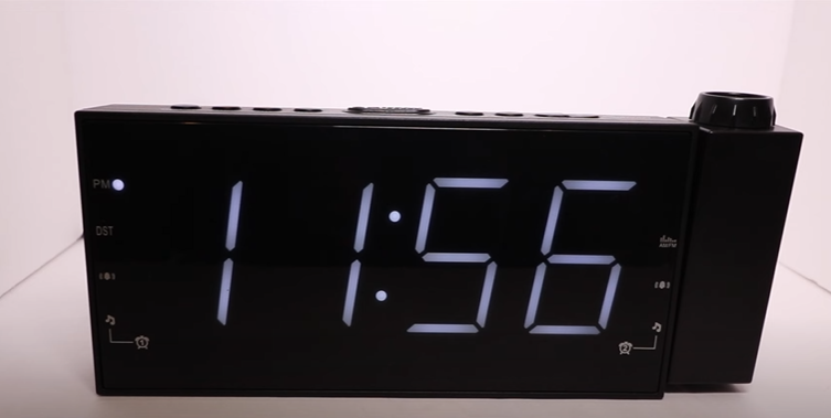 digital projection alarm clock