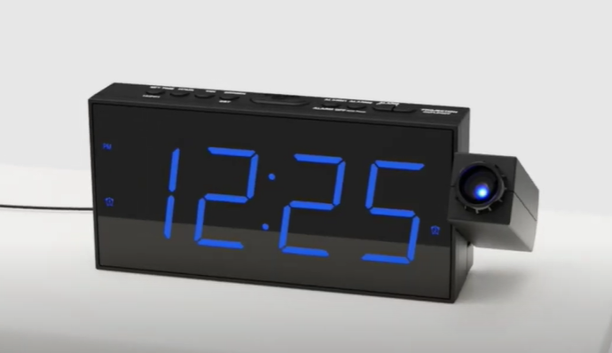 digital projection alarm clock